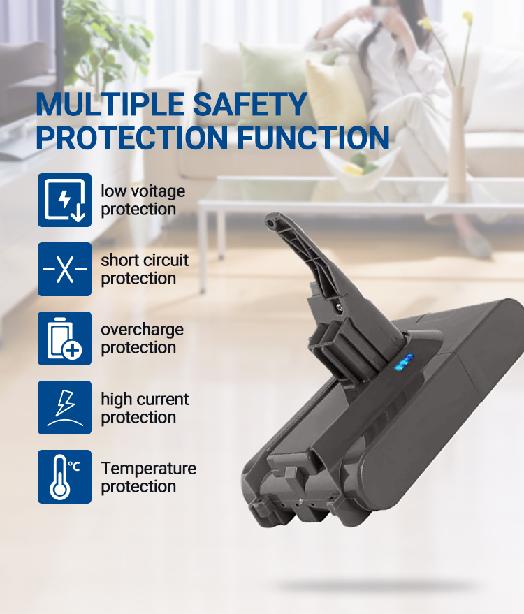 21.6V 4500mAh Replacement LI-Lion Battery for Dyson V8 Handheld Vacuum Cleaner