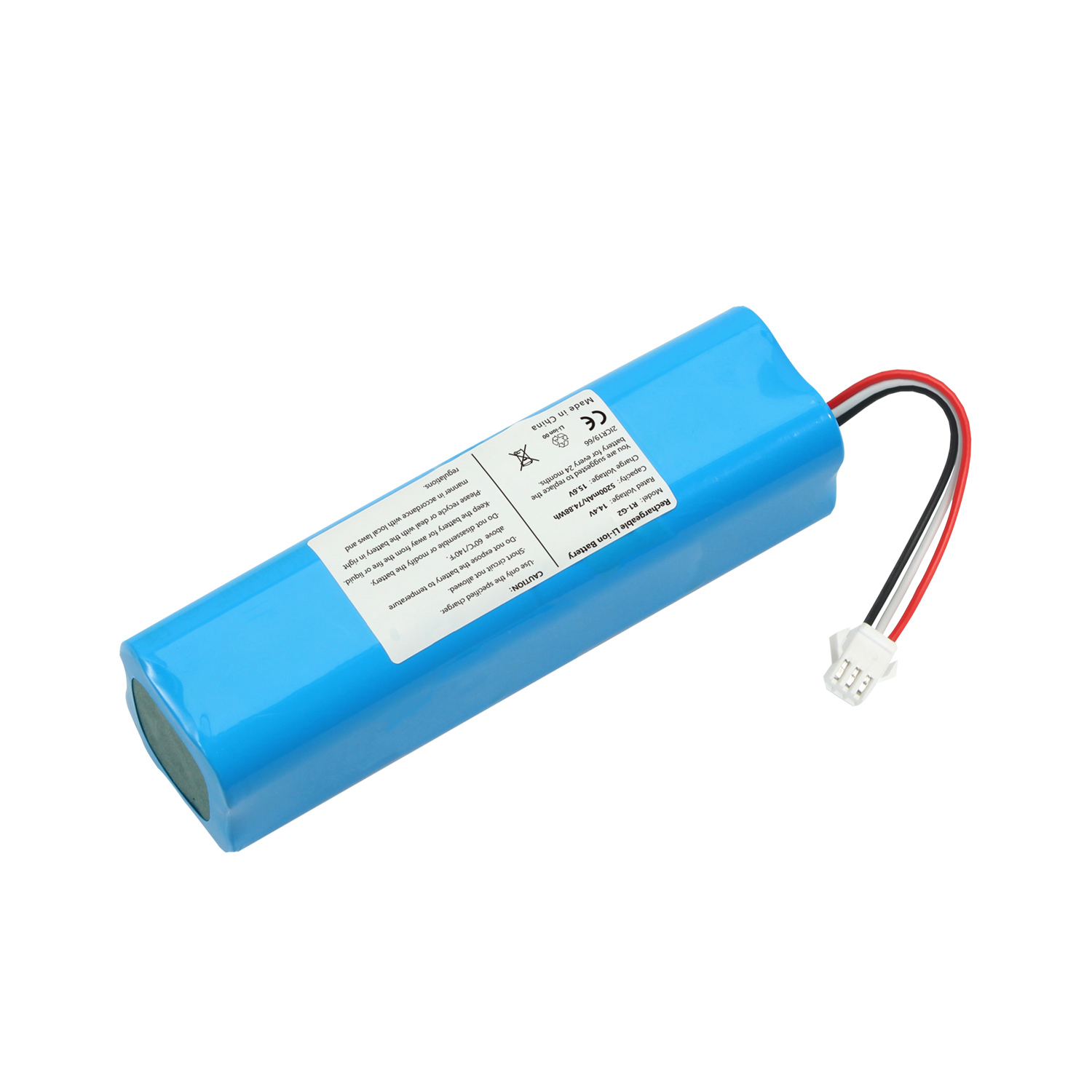 Vacuum Cleaner Sweeper Replacement Sweeper Battery for Lydsto R1 G2 18650 14.4V 5200mAh Sweeper Cleaner Battery