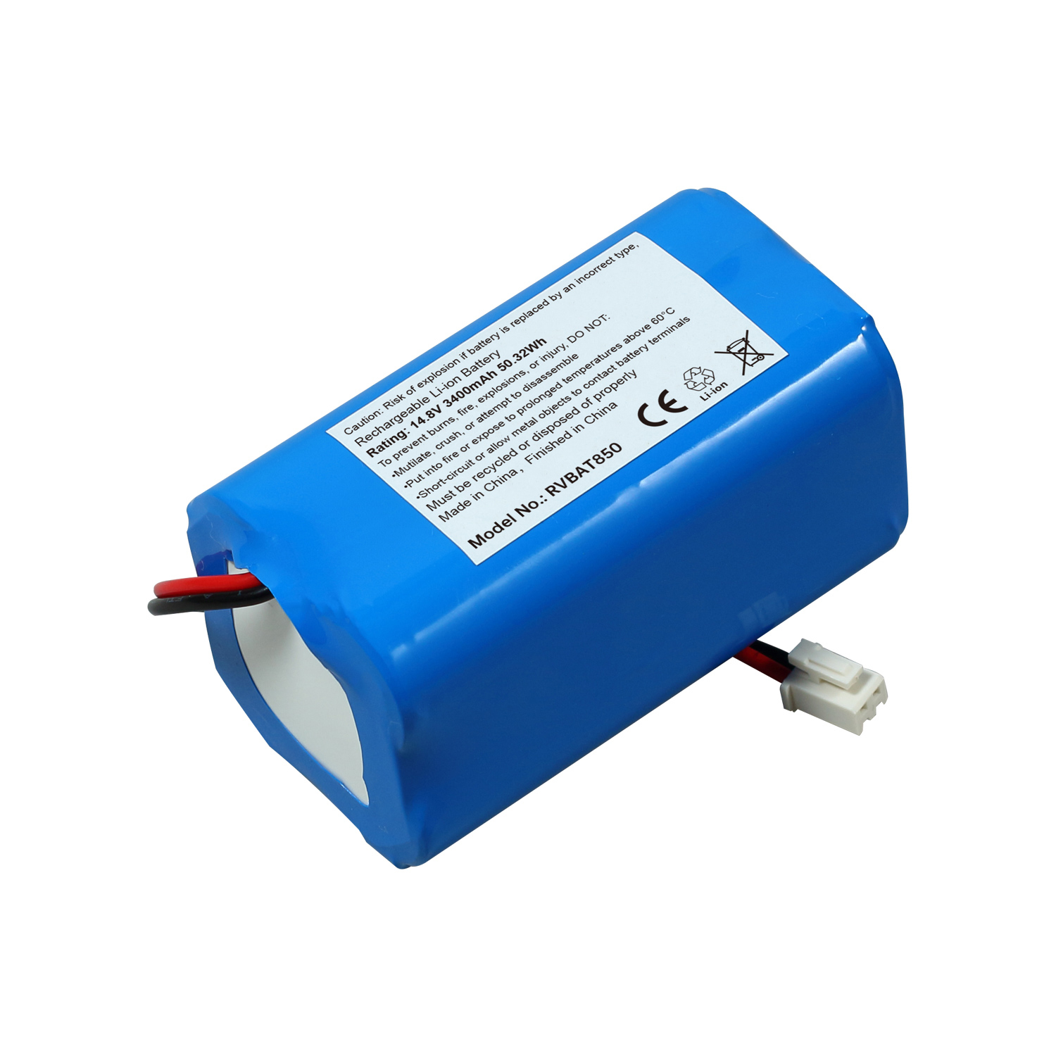 14.8V 3400mAh RVBAT850 For Shark Vacuum RVBAT850 Battery Shark Ion R75 RV761 RV1100VL RV101AE UR1000SR RV700N RV720N Sweeper Vacuum Cleaner