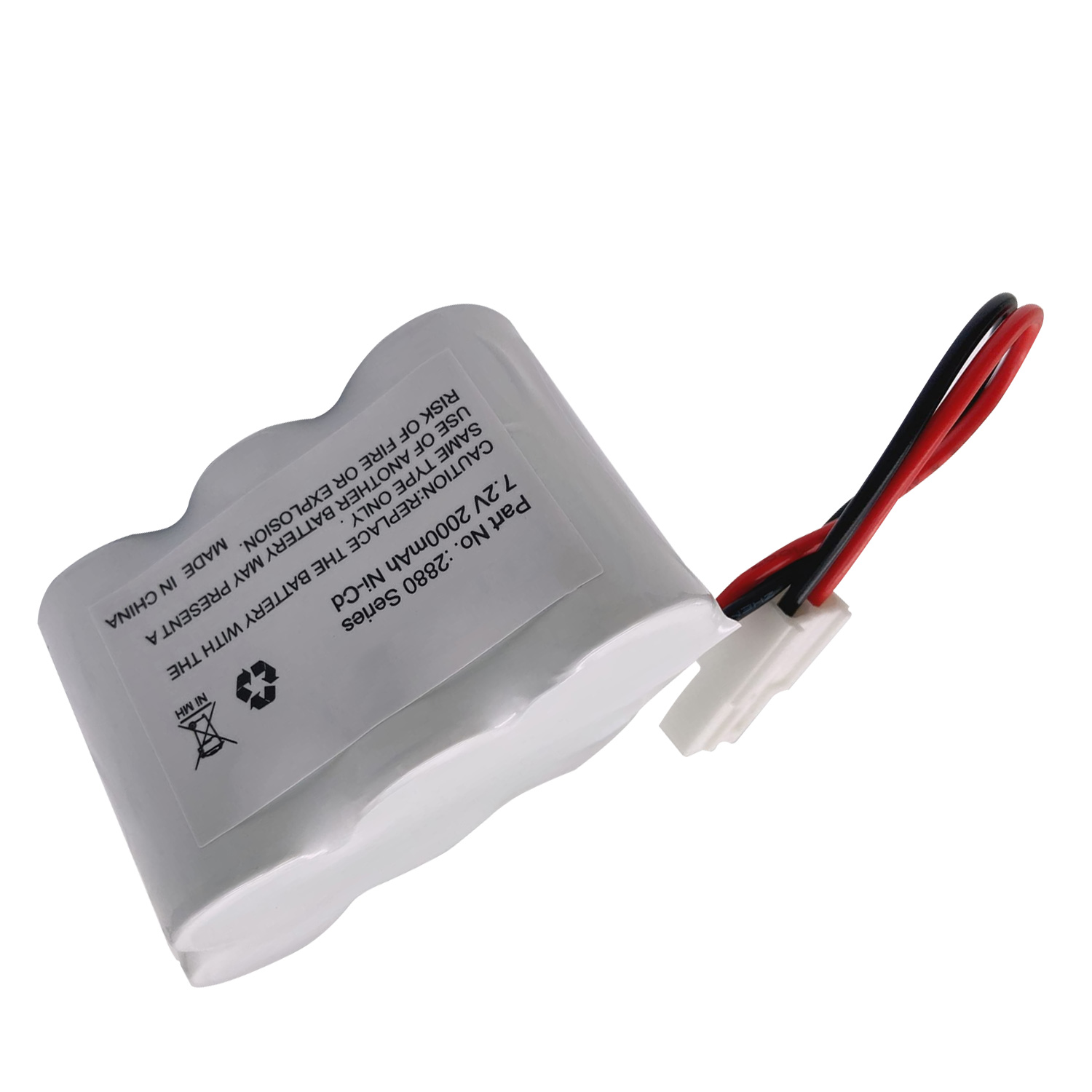 7.2V Rechargeable Ni-Cd Battery for Bissell 2880 Series Floor Sweeper Vacuum Models 2880, 2880A, 2880B, 2880C, 2880D, 2880K, 2880Q, 2880T, 2880W, 28801, 28802, 28806 Sweeper Vacuum Cleaner Battery