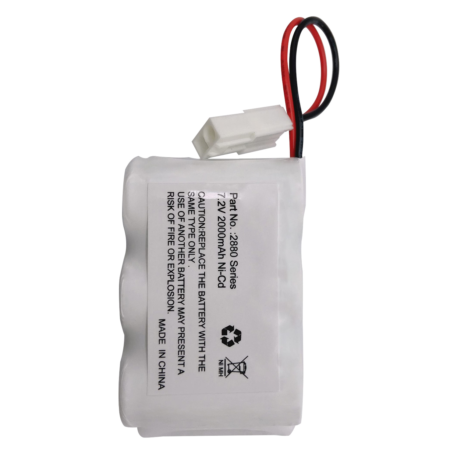 7.2V Rechargeable Ni-Cd Battery for Bissell 2880 Series Floor Sweeper Vacuum Models 2880, 2880A, 2880B, 2880C, 2880D, 2880K, 2880Q, 2880T, 2880W, 28801, 28802, 28806 Sweeper Vacuum Cleaner Battery