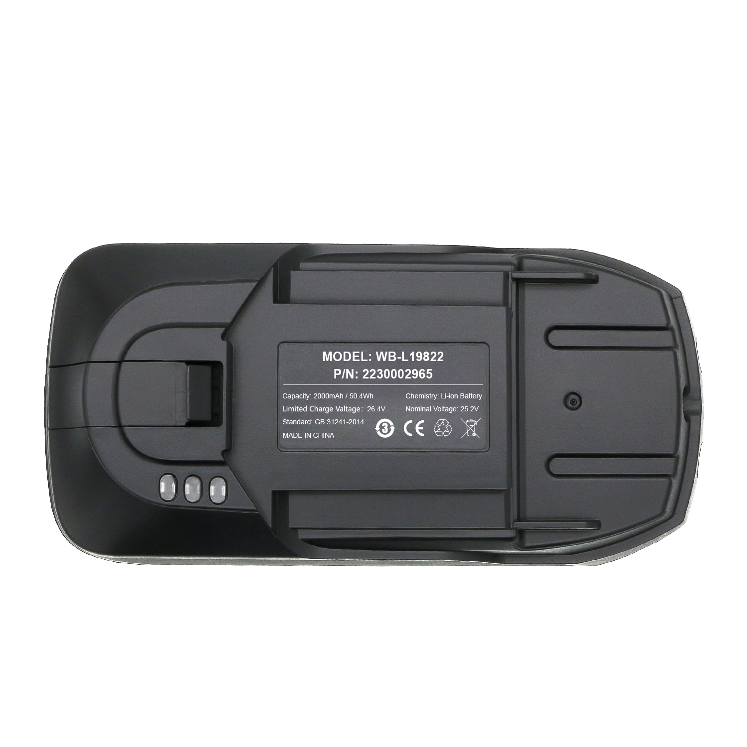 New Product for Replacement Battery Vacuum Cleaner Battery N Accessories Bna-Wb-L19822 25.2V 2000mAh for Sweeper Device