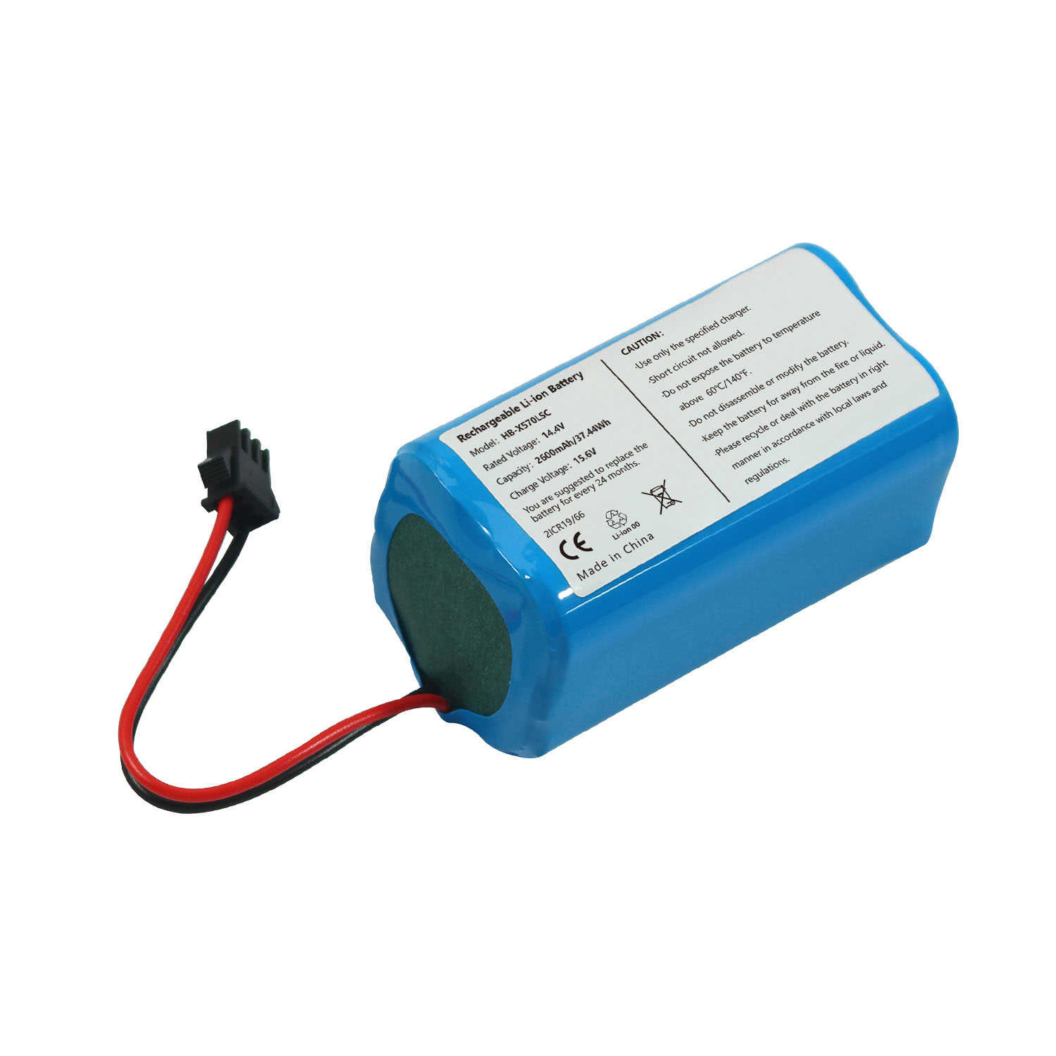 14.4V 2600mAh Rechargeable Vacuum Cleaner Battery for Haier TAB-T550W TAB-T550WSC TAB-T560H TAB-T520S TAB-QS60S HB-X570LSC