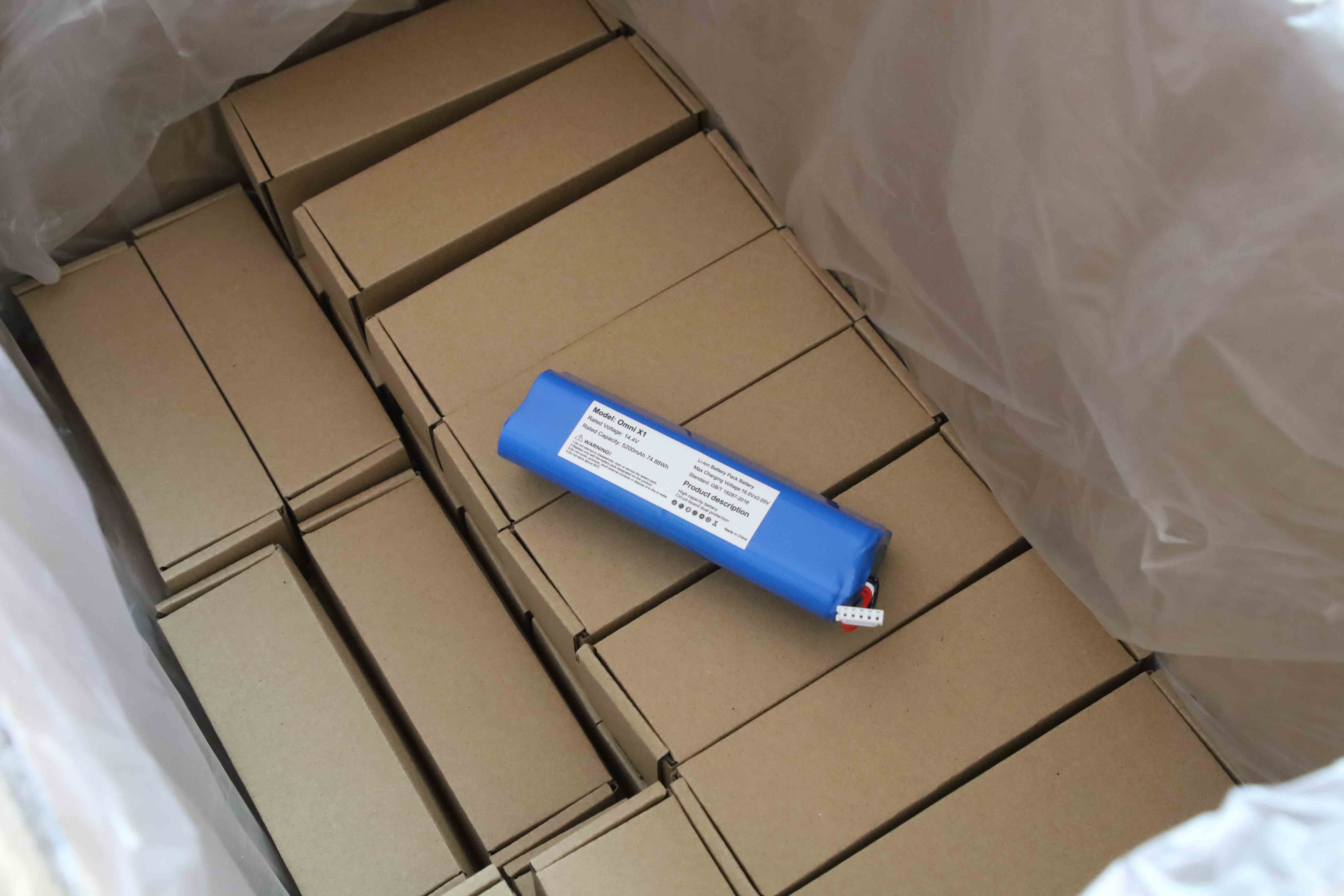 14.8V 6800mAh Vacuun Cleaner Battery for Ecovacs Deebot Omni X1 Battery S10-Li-144-5200 Sweeper Robot Batteries