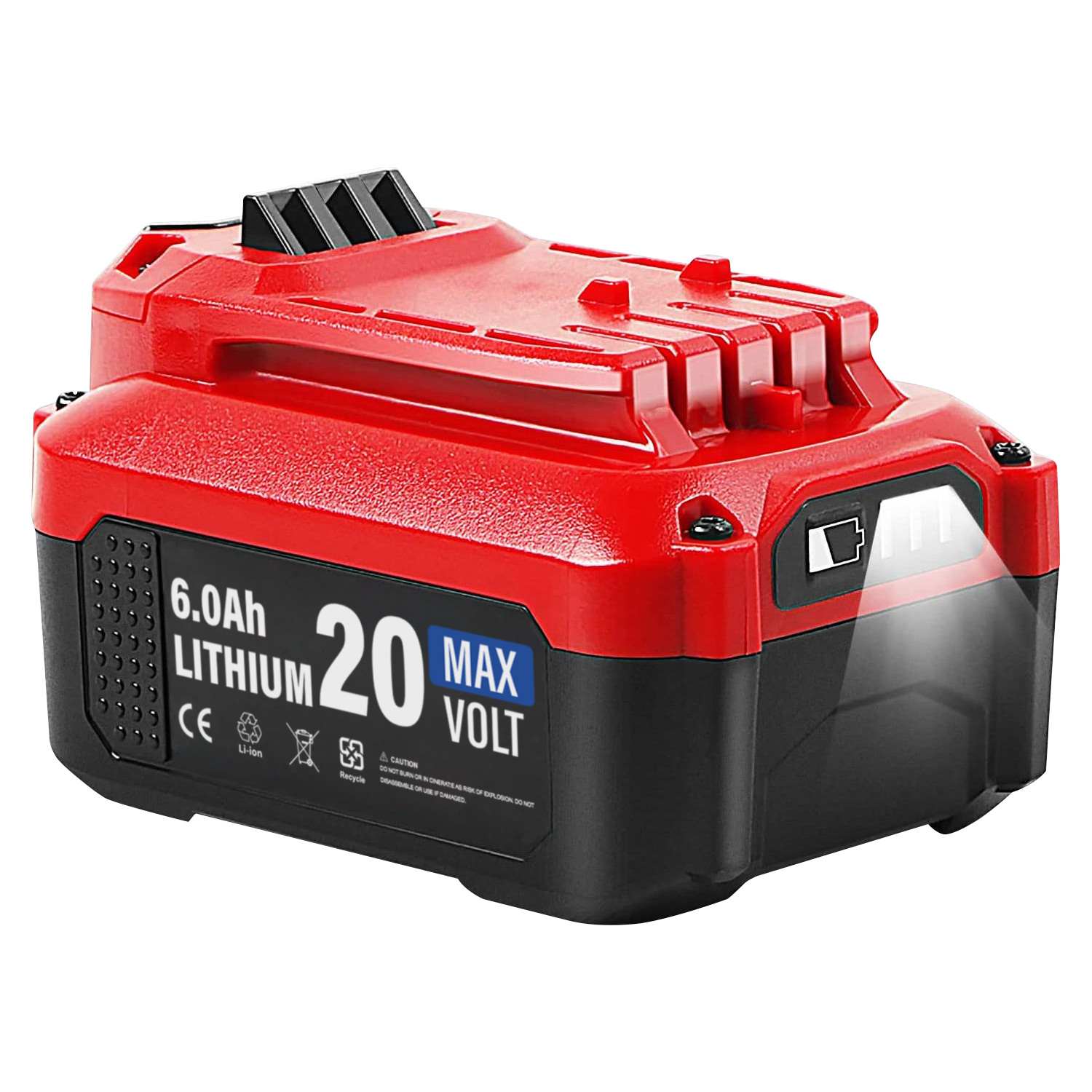 20V 6.0Ah Replacement Battery for Craftsman Battery CMCB204 CMCB202 CMCB201 CMCD700C1 CMCS500B Cordless Power Tools Battery