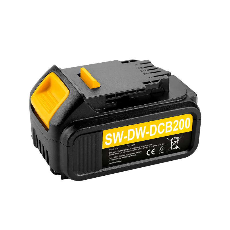 20V 6.0A Replacement Lithium Battery for Dewalt DCB200 DCB201 DCB203 DCB205 DCB204 DCB206 Series Cordless Power Tools